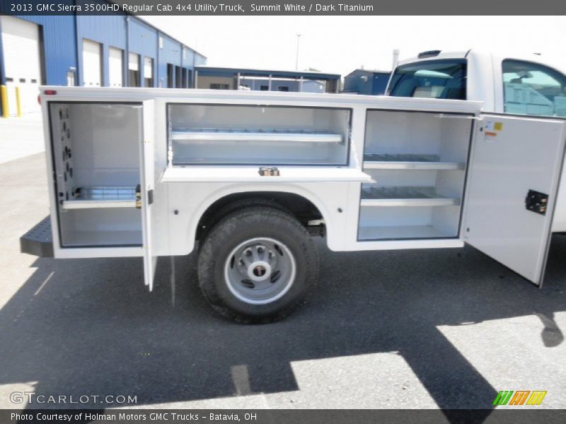 Summit White / Dark Titanium 2013 GMC Sierra 3500HD Regular Cab 4x4 Utility Truck