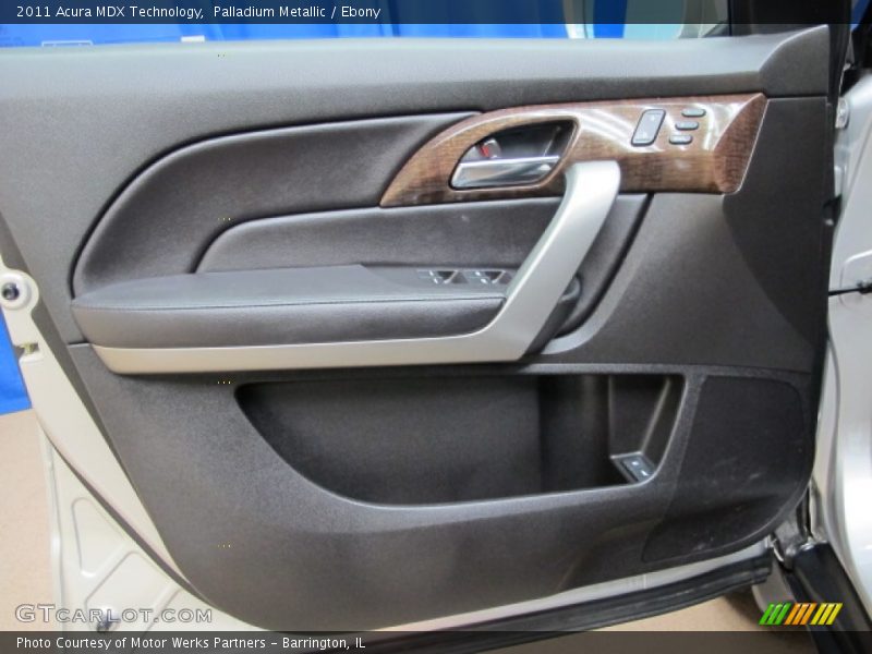 Palladium Metallic / Ebony 2011 Acura MDX Technology