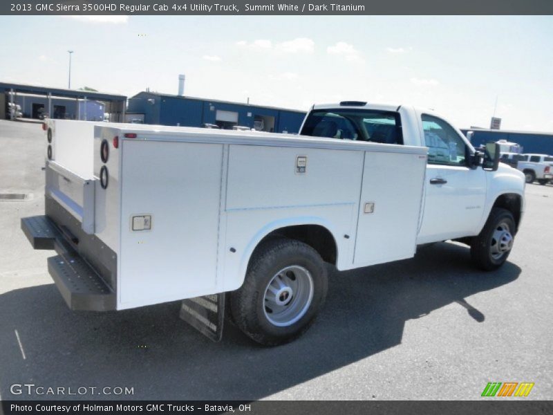 Summit White / Dark Titanium 2013 GMC Sierra 3500HD Regular Cab 4x4 Utility Truck