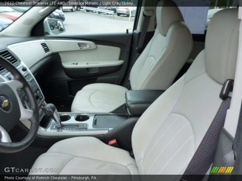 Silver Ice Metallic / Light Gray/Ebony 2012 Chevrolet Traverse LTZ AWD