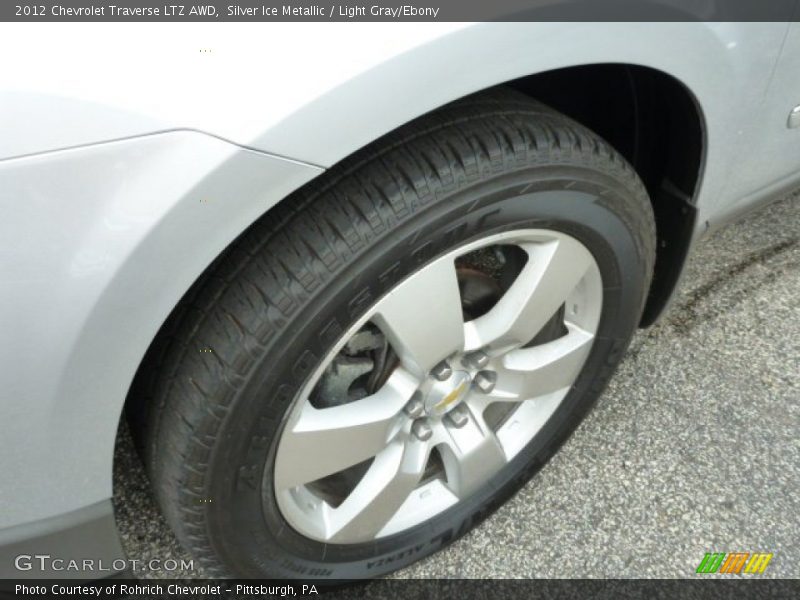Silver Ice Metallic / Light Gray/Ebony 2012 Chevrolet Traverse LTZ AWD
