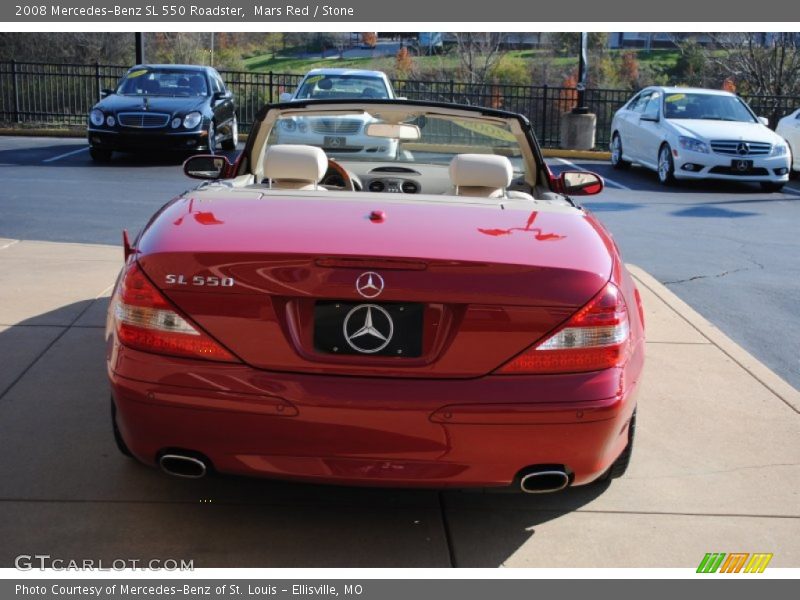 Mars Red / Stone 2008 Mercedes-Benz SL 550 Roadster
