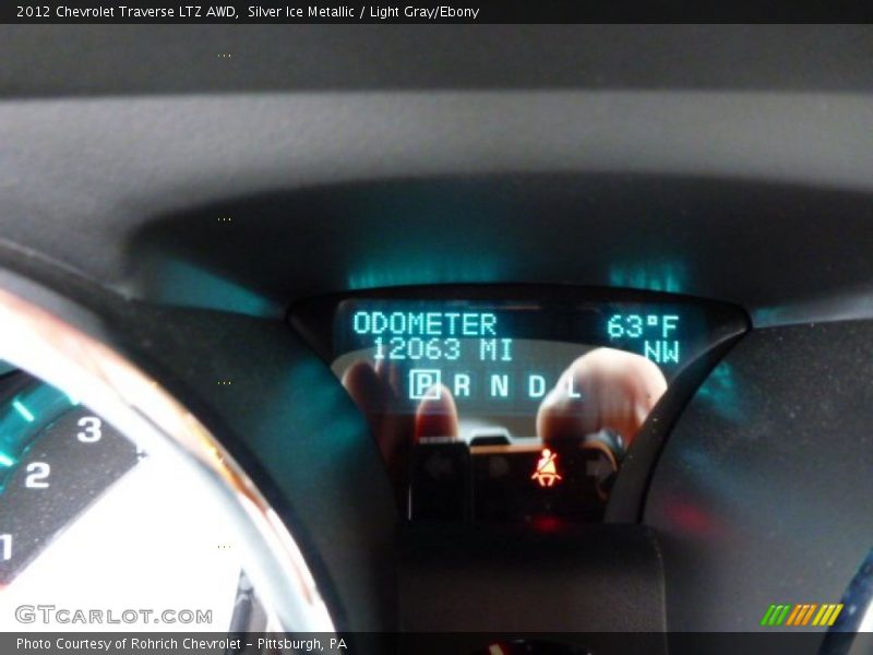 Silver Ice Metallic / Light Gray/Ebony 2012 Chevrolet Traverse LTZ AWD