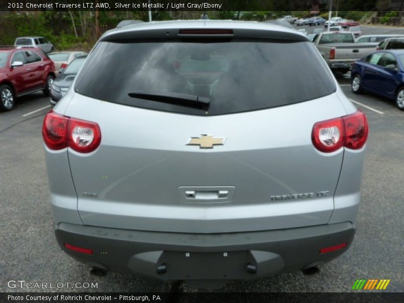 Silver Ice Metallic / Light Gray/Ebony 2012 Chevrolet Traverse LTZ AWD