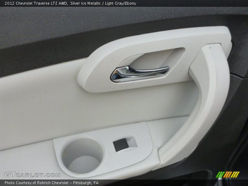 Silver Ice Metallic / Light Gray/Ebony 2012 Chevrolet Traverse LTZ AWD
