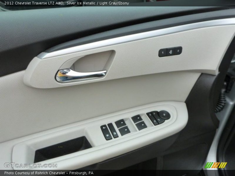 Silver Ice Metallic / Light Gray/Ebony 2012 Chevrolet Traverse LTZ AWD