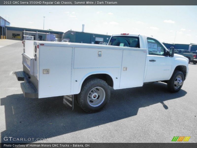 Summit White / Dark Titanium 2013 GMC Sierra 3500HD Regular Cab Chassis