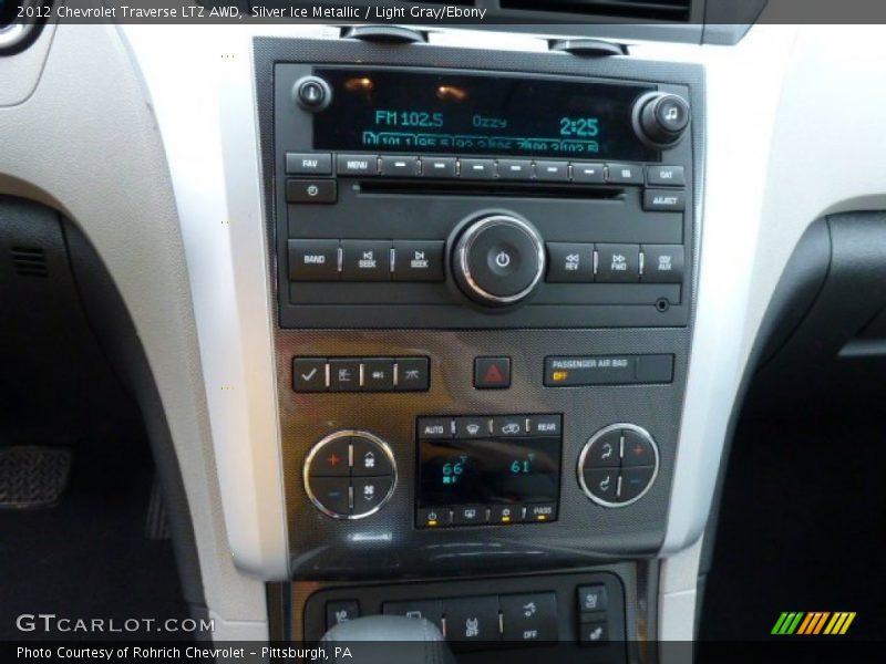 Silver Ice Metallic / Light Gray/Ebony 2012 Chevrolet Traverse LTZ AWD