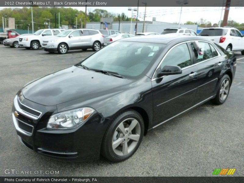 Black Granite Metallic / Ebony 2012 Chevrolet Malibu LT