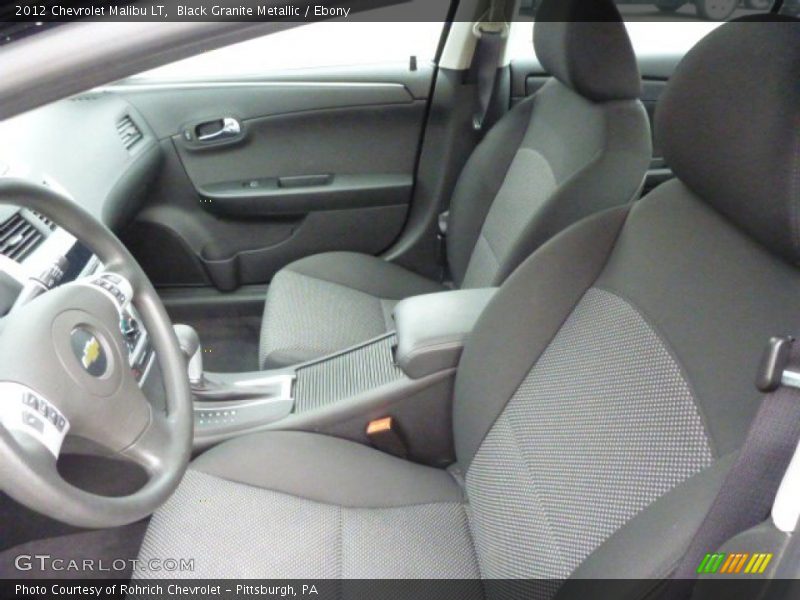 Black Granite Metallic / Ebony 2012 Chevrolet Malibu LT