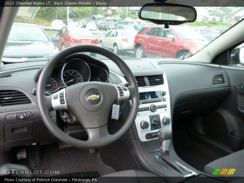 Black Granite Metallic / Ebony 2012 Chevrolet Malibu LT