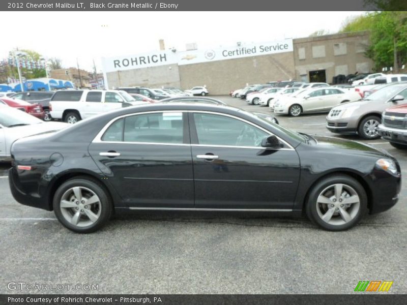 Black Granite Metallic / Ebony 2012 Chevrolet Malibu LT