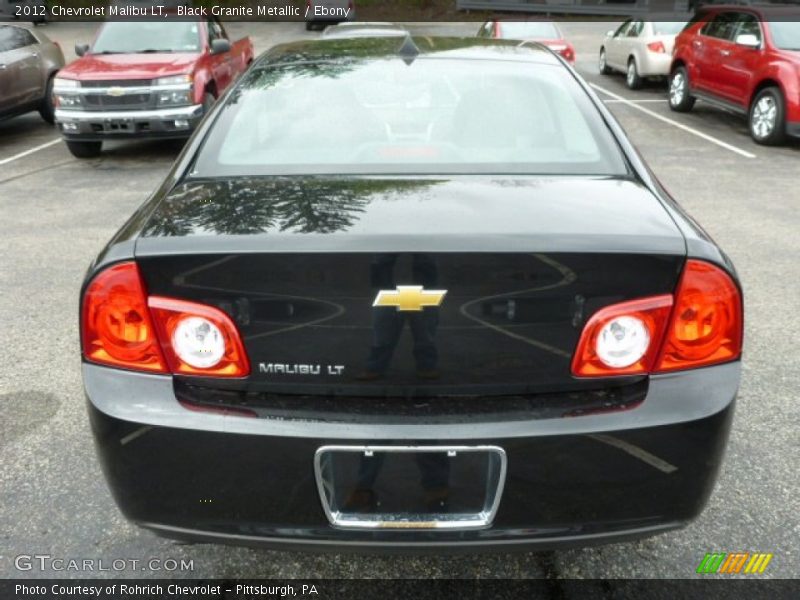 Black Granite Metallic / Ebony 2012 Chevrolet Malibu LT