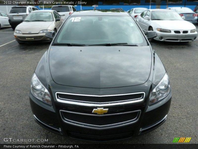 Black Granite Metallic / Ebony 2012 Chevrolet Malibu LT