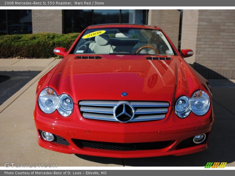 Mars Red / Stone 2008 Mercedes-Benz SL 550 Roadster