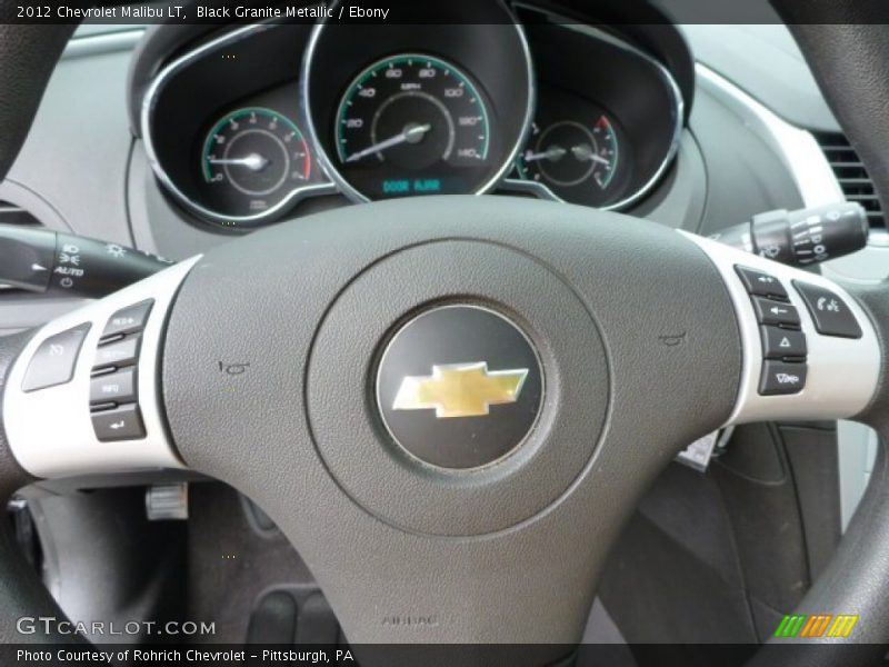Black Granite Metallic / Ebony 2012 Chevrolet Malibu LT