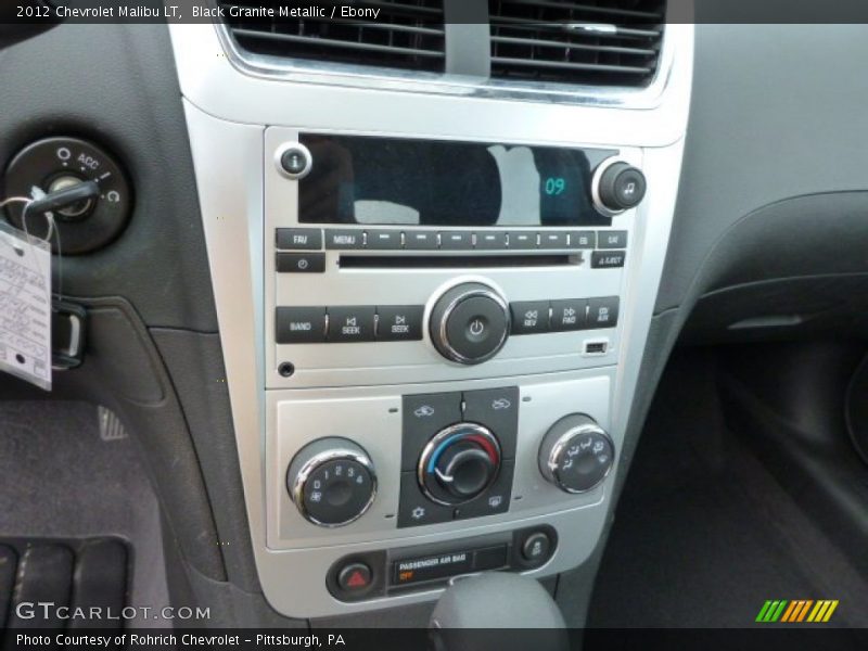 Black Granite Metallic / Ebony 2012 Chevrolet Malibu LT