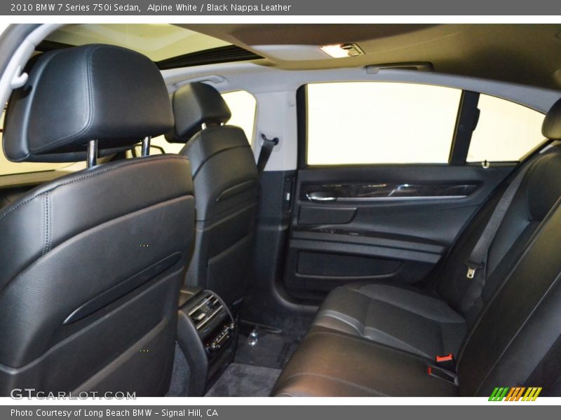 Alpine White / Black Nappa Leather 2010 BMW 7 Series 750i Sedan
