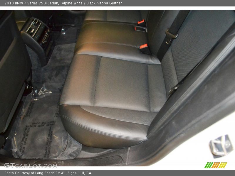 Alpine White / Black Nappa Leather 2010 BMW 7 Series 750i Sedan