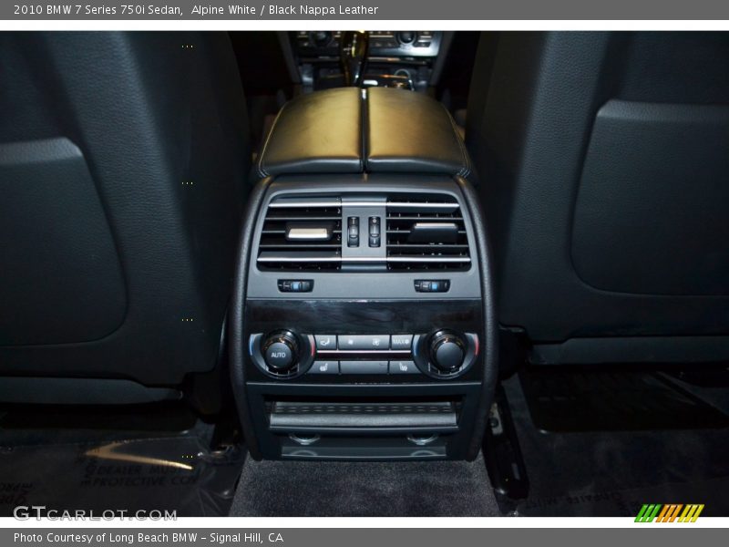 Alpine White / Black Nappa Leather 2010 BMW 7 Series 750i Sedan