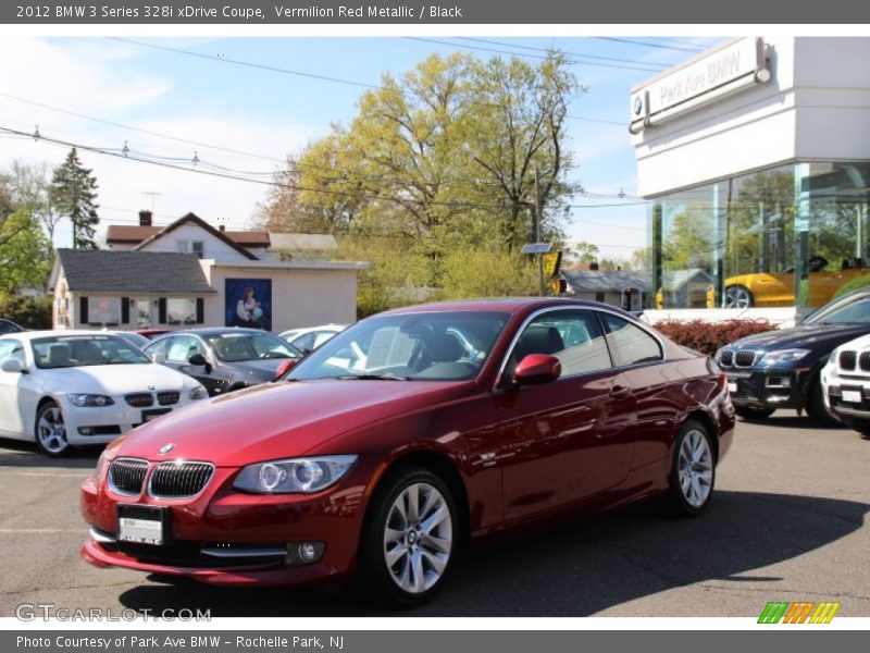 Vermilion Red Metallic / Black 2012 BMW 3 Series 328i xDrive Coupe