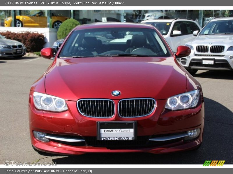 Vermilion Red Metallic / Black 2012 BMW 3 Series 328i xDrive Coupe