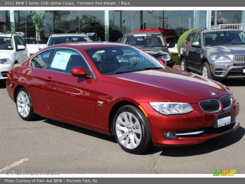 Vermilion Red Metallic / Black 2012 BMW 3 Series 328i xDrive Coupe