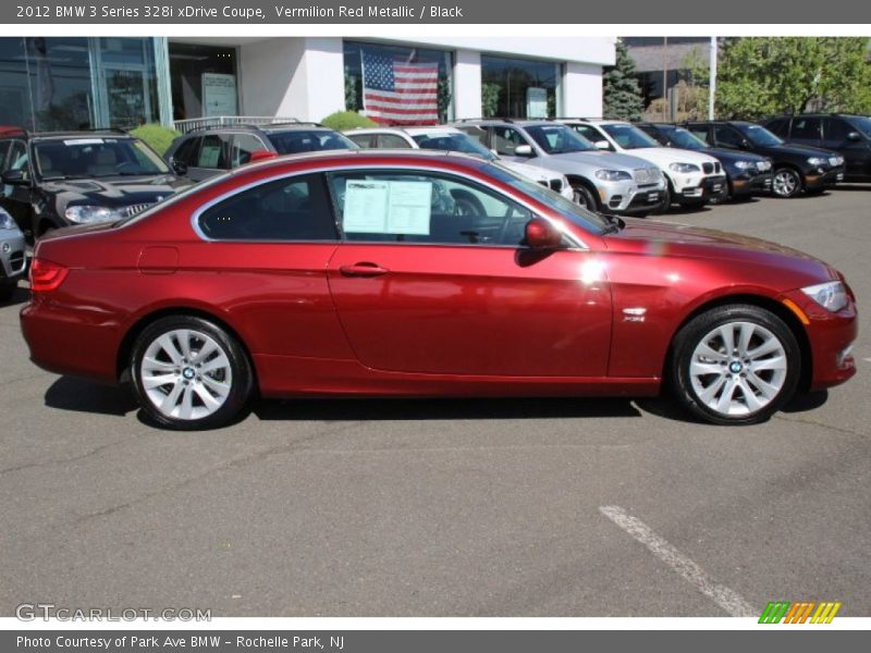 Vermilion Red Metallic / Black 2012 BMW 3 Series 328i xDrive Coupe