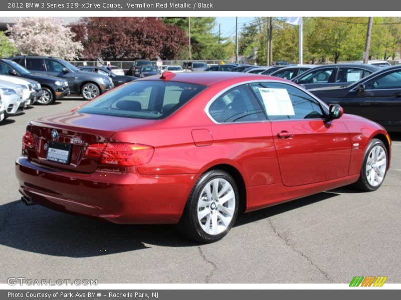 Vermilion Red Metallic / Black 2012 BMW 3 Series 328i xDrive Coupe