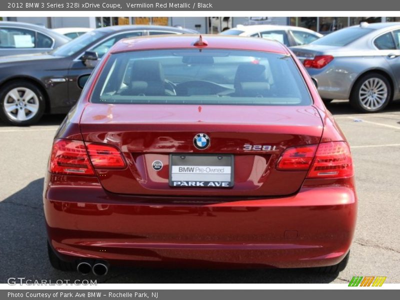 Vermilion Red Metallic / Black 2012 BMW 3 Series 328i xDrive Coupe