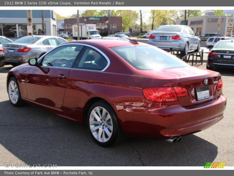 Vermilion Red Metallic / Black 2012 BMW 3 Series 328i xDrive Coupe