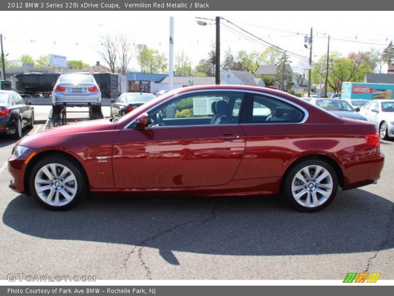Vermilion Red Metallic / Black 2012 BMW 3 Series 328i xDrive Coupe