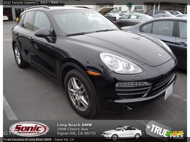 Black / Black 2012 Porsche Cayenne S