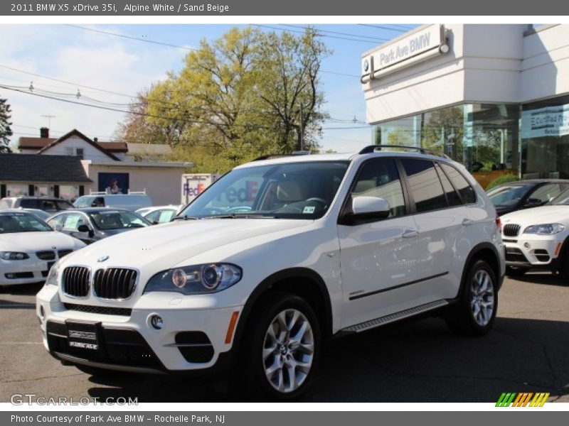 Alpine White / Sand Beige 2011 BMW X5 xDrive 35i