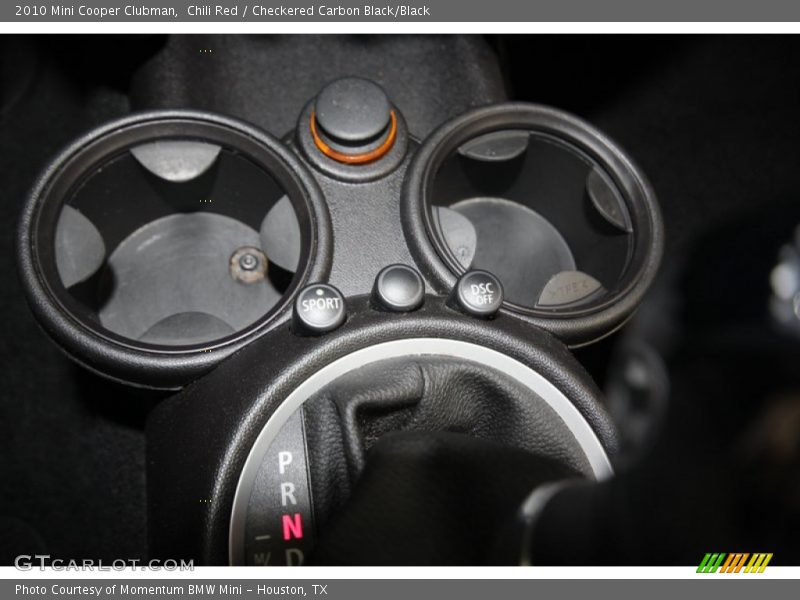 Chili Red / Checkered Carbon Black/Black 2010 Mini Cooper Clubman