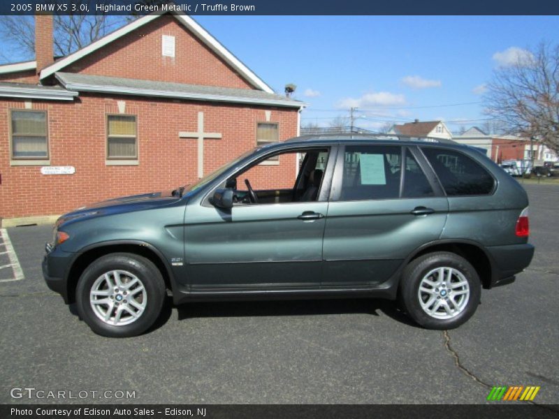 Highland Green Metallic / Truffle Brown 2005 BMW X5 3.0i