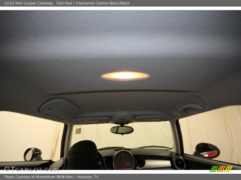 Chili Red / Checkered Carbon Black/Black 2010 Mini Cooper Clubman