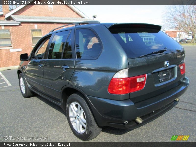 Highland Green Metallic / Truffle Brown 2005 BMW X5 3.0i