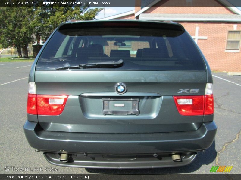 Highland Green Metallic / Truffle Brown 2005 BMW X5 3.0i