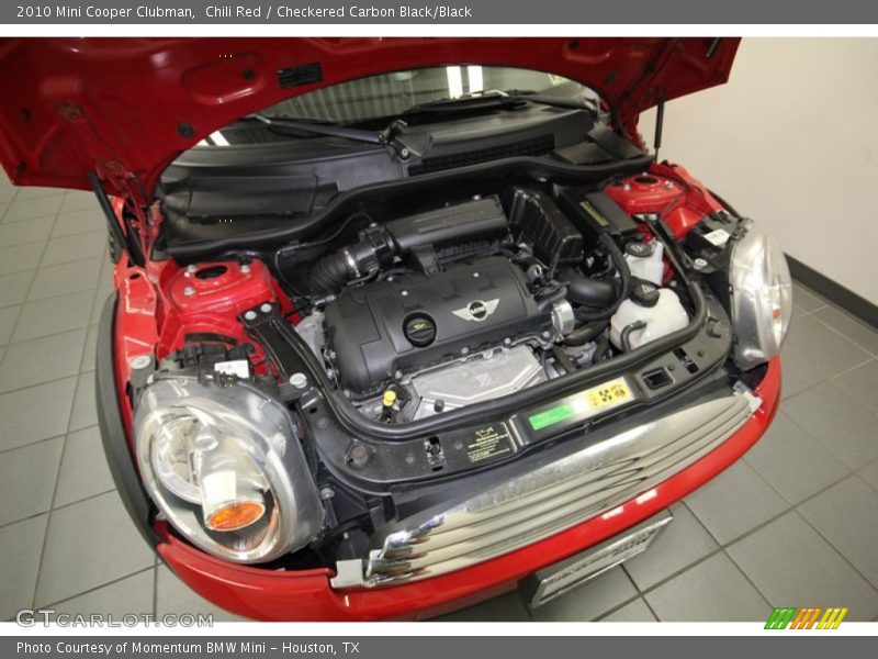 Chili Red / Checkered Carbon Black/Black 2010 Mini Cooper Clubman
