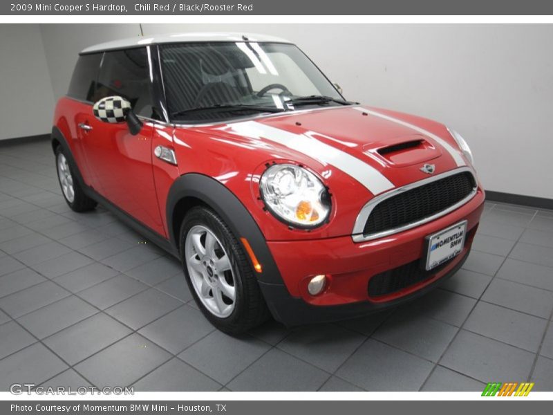 Chili Red / Black/Rooster Red 2009 Mini Cooper S Hardtop