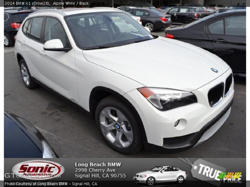Alpine White / Black 2014 BMW X1 sDrive28i