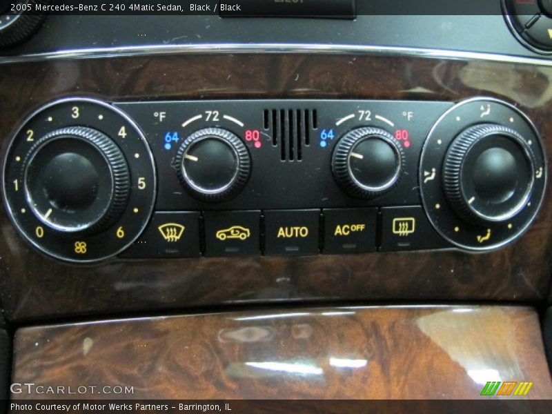 Black / Black 2005 Mercedes-Benz C 240 4Matic Sedan