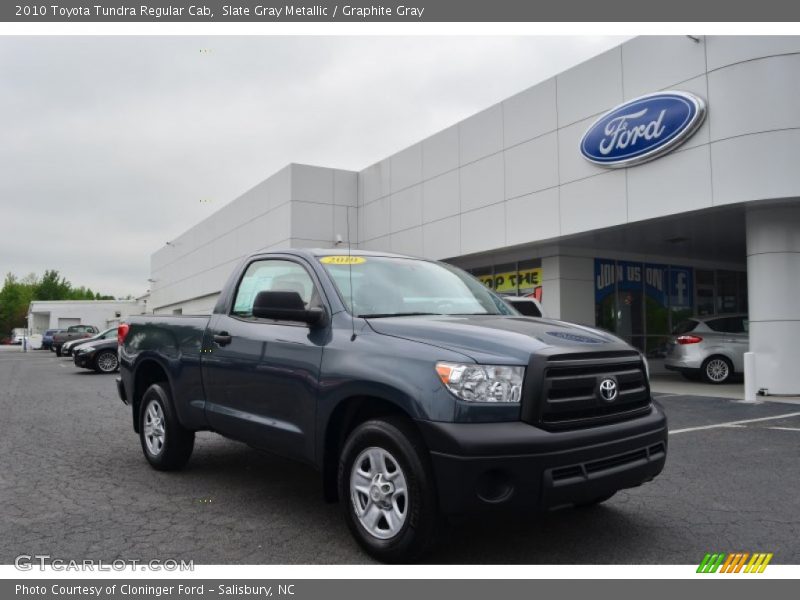 Slate Gray Metallic / Graphite Gray 2010 Toyota Tundra Regular Cab