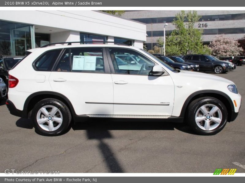 Alpine White / Saddle Brown 2010 BMW X5 xDrive30i