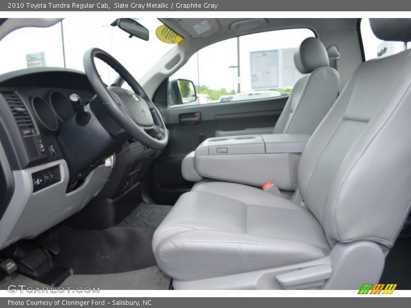 Slate Gray Metallic / Graphite Gray 2010 Toyota Tundra Regular Cab