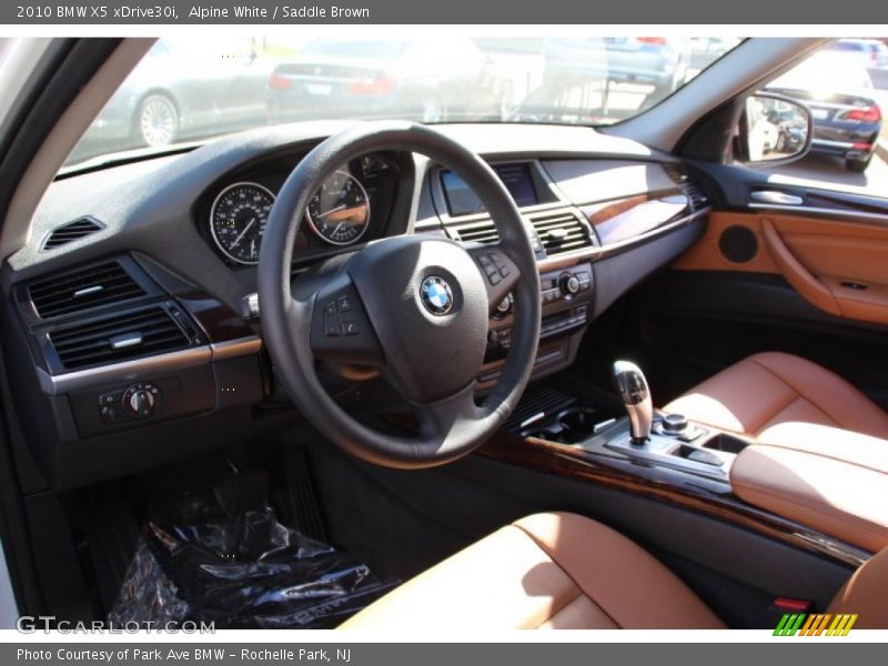 Alpine White / Saddle Brown 2010 BMW X5 xDrive30i