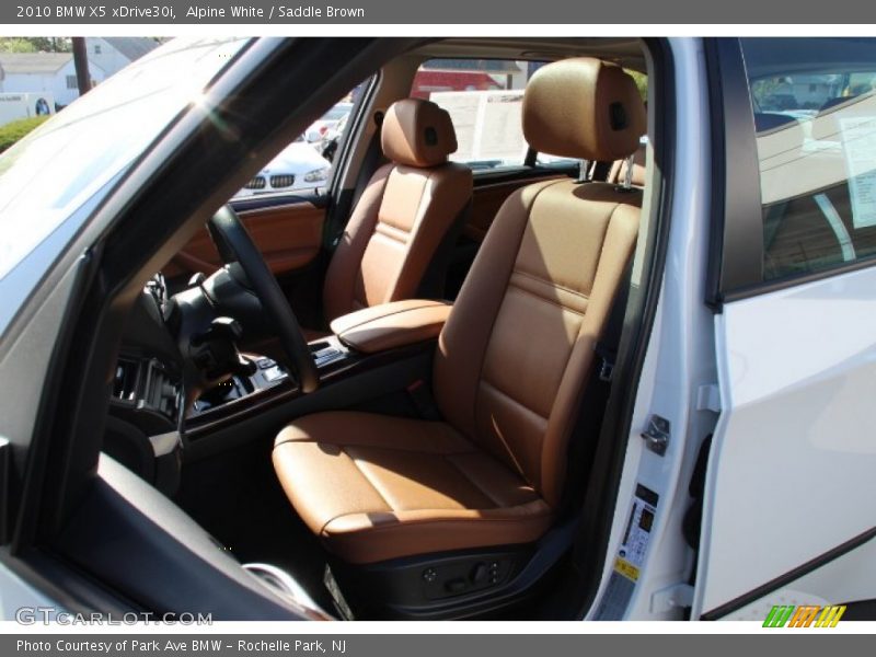 Alpine White / Saddle Brown 2010 BMW X5 xDrive30i