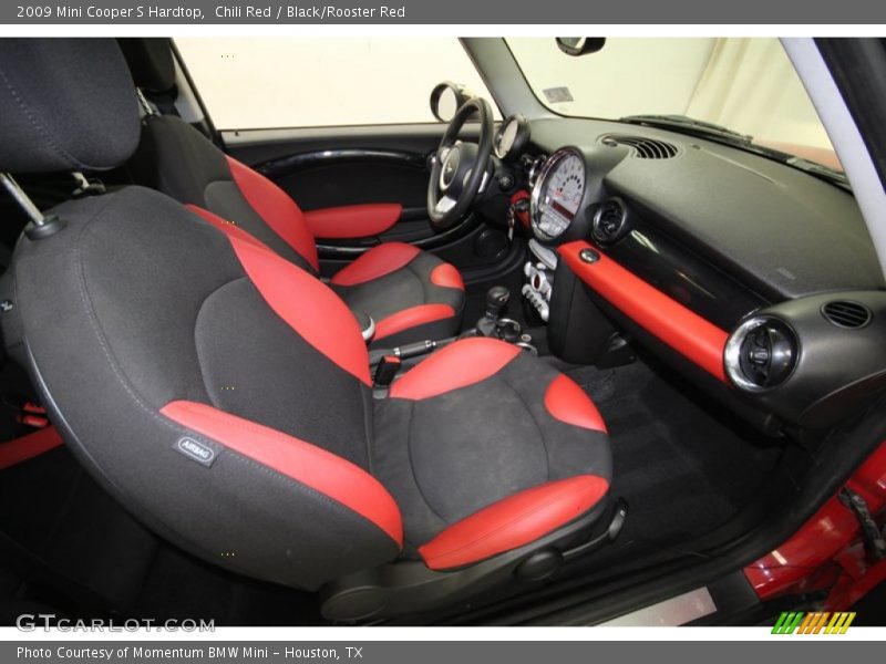Chili Red / Black/Rooster Red 2009 Mini Cooper S Hardtop