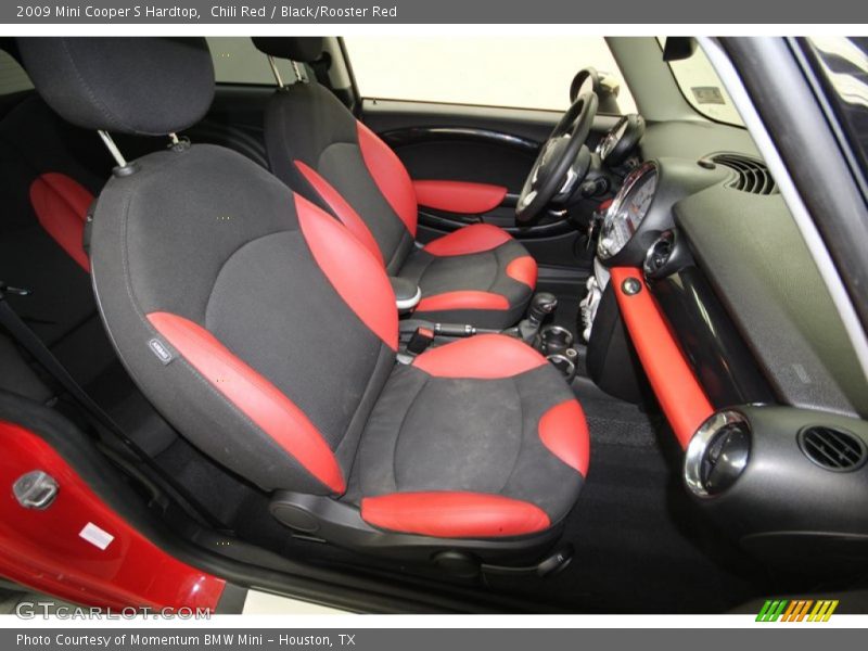 Chili Red / Black/Rooster Red 2009 Mini Cooper S Hardtop